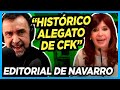 NAVARRO "CFK les dijo en la cara a los jueces que son parte del Lawfare y responsables del Macrismo"