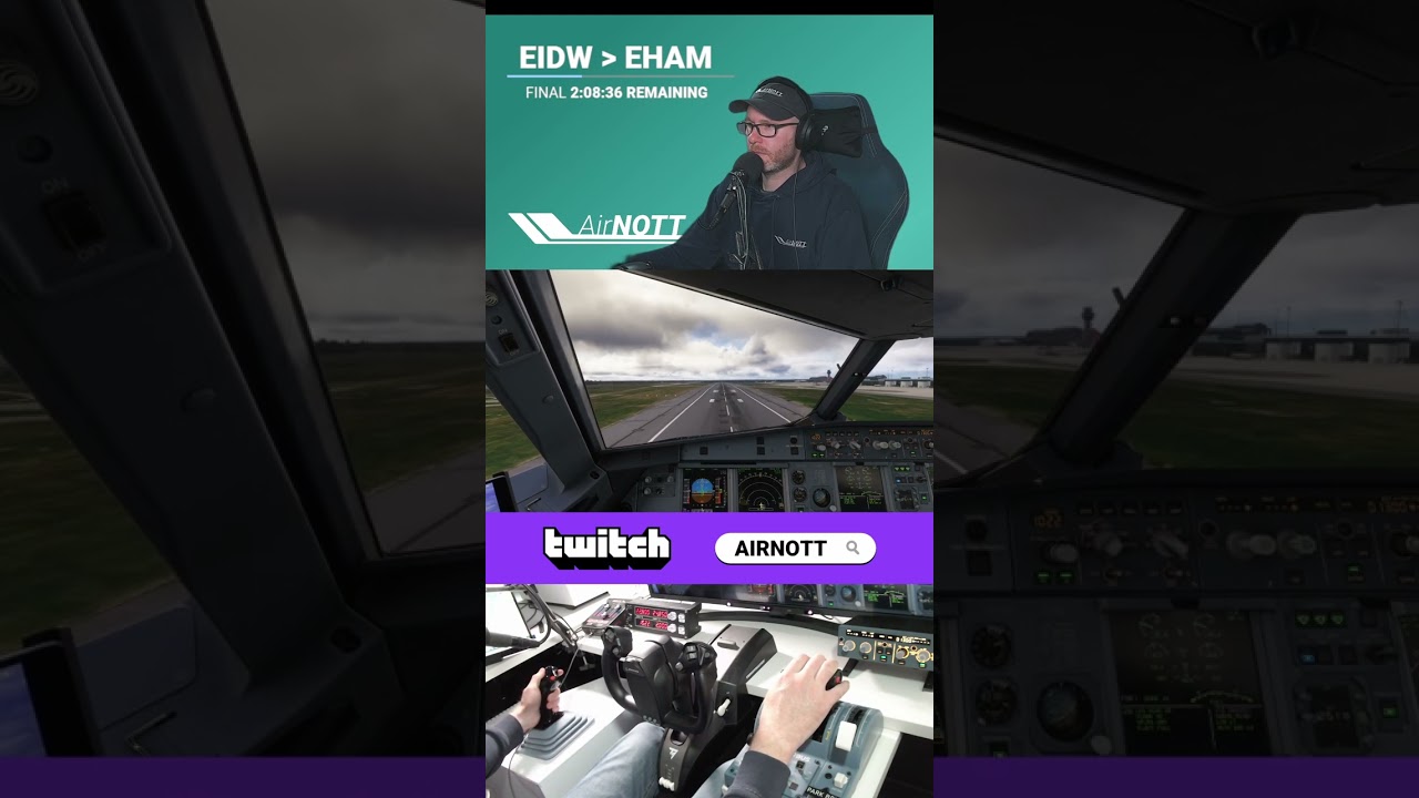 Absolute BUTTER into Manchester  #msfs #aviation #landing