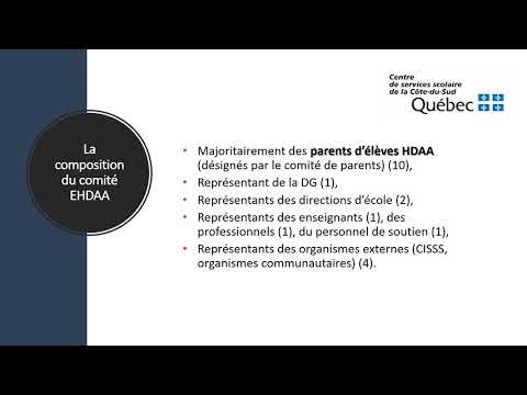 Présentation du comité