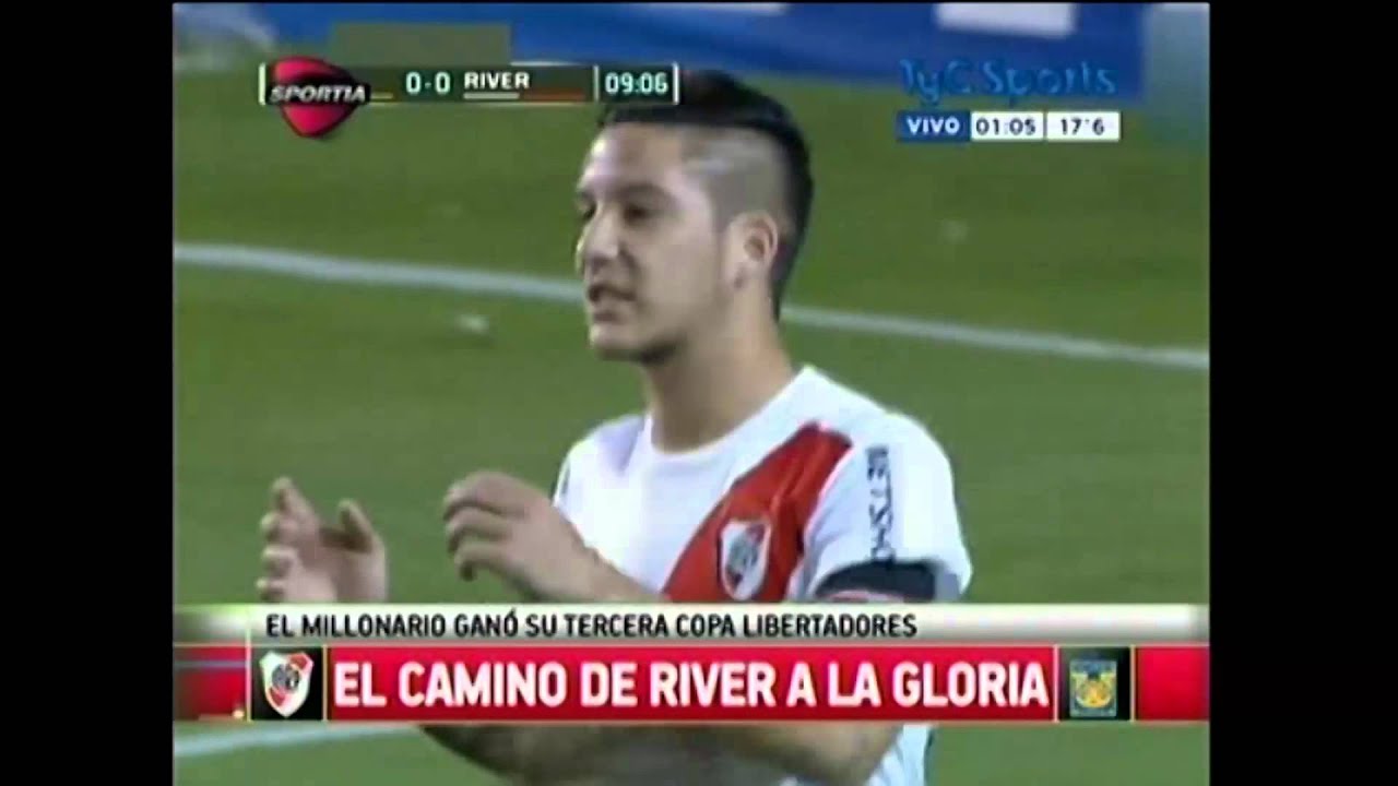 Todos los goles de River en la Copa Libertadores 2015 - YouTube