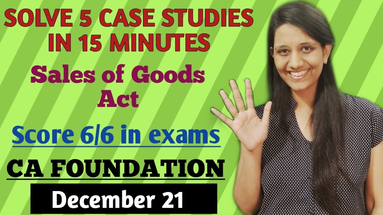 Case study SOGA CA Foundation Business Laws Dec 2021