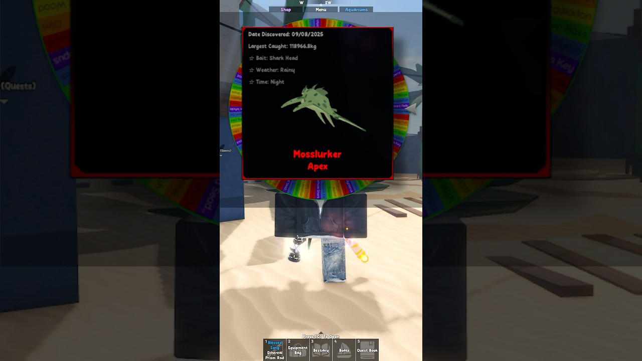 Fishing until I catch a moss lurker 