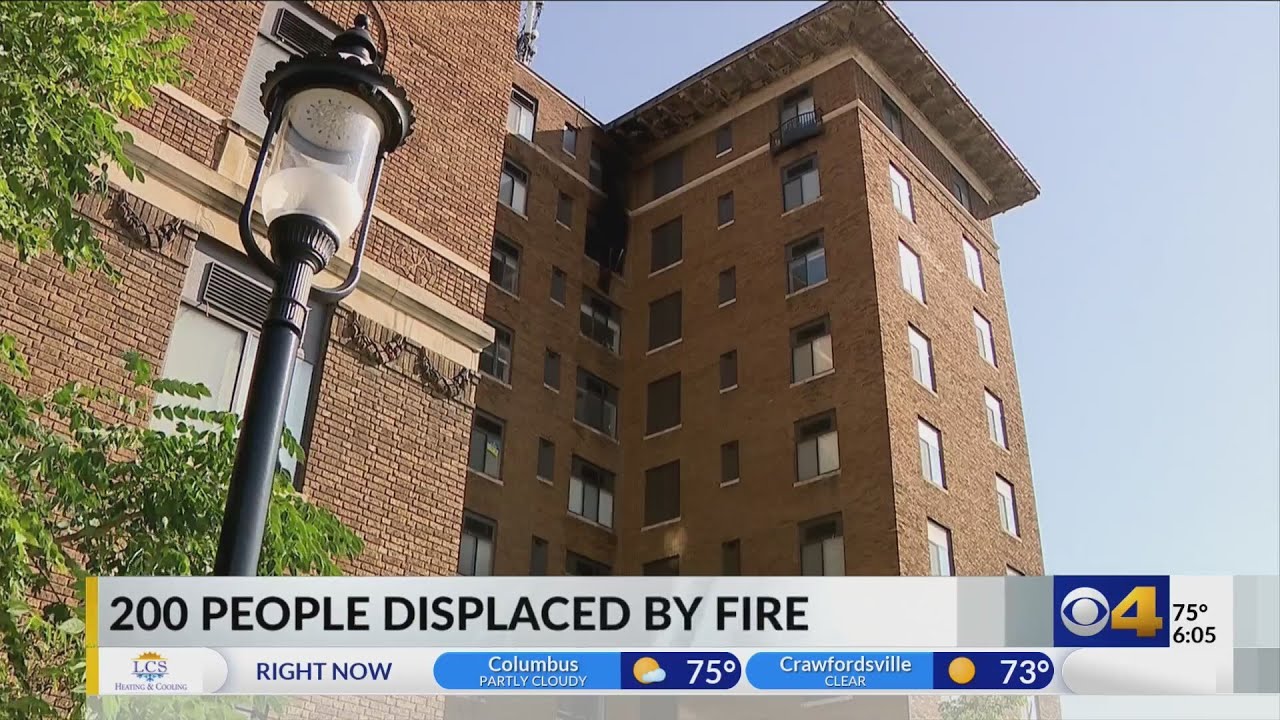 Fire at apartment complex near downtown leaves nearly 200 displaced