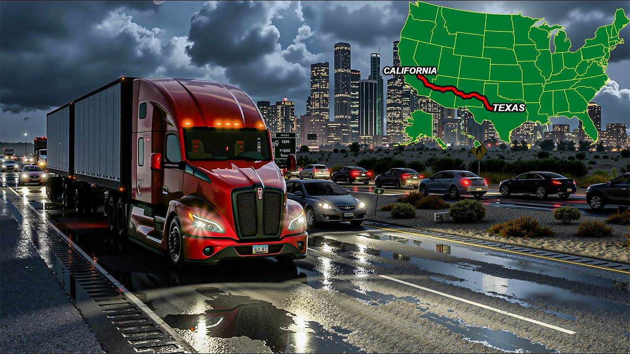 4K Realistic Ultra Graphic V2 | Freightliner | American Truck Simulator 1.56 Snowymoon Mods Gameplay