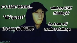 BANGCHAN EXPLAINS THE MEANING OF DRIVE BY STRAY KIDS LEE KNOW AND BANGCHAN Resimi