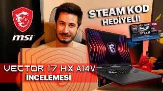 Gerçek Canavar Rtx 4080Li̇ Oyuncu Laptopu - Msi Vector 17 İncelemesi Steam Kod Hedi̇yeli̇