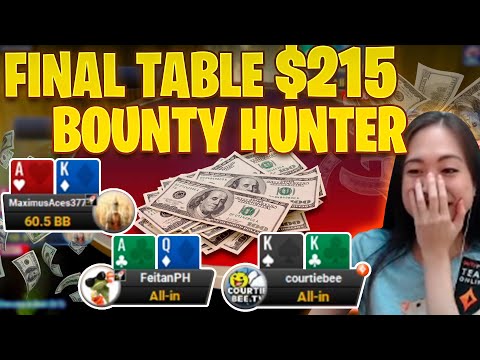 HEADS UP $215 BOUNTY HUNTER!! PROVING THAT 22 IS THE BEST HAND IN POKER!
