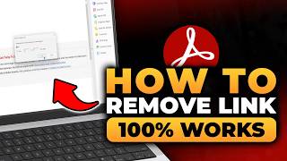 How To Remove Link in Adobe Acrobat (FAST & EASY) | 100% WORKS | Remove Link Adobe Acrobat