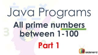 39 Java Program Prime Numbers Part 1 |