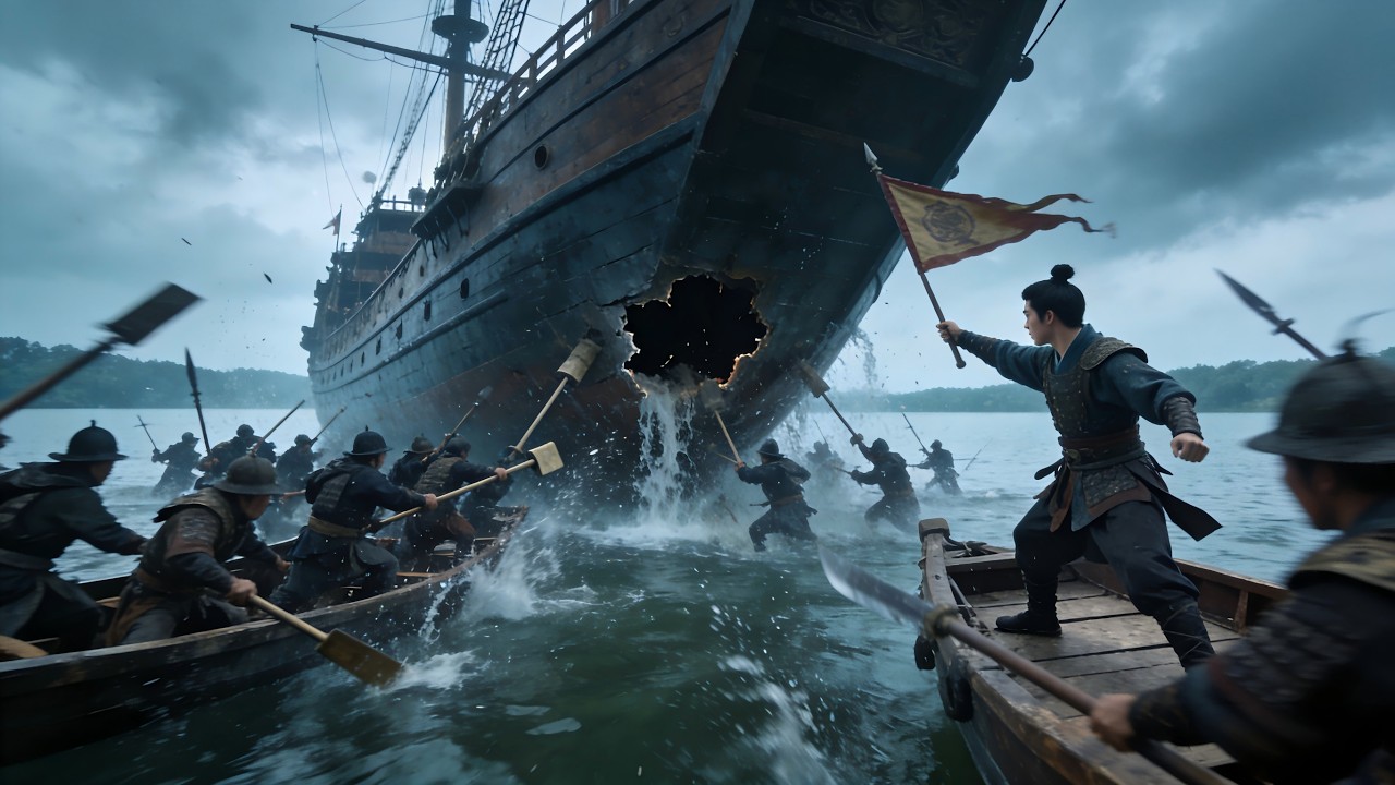 小伙竟仅用一招，就轻松击退敌方十万水军！