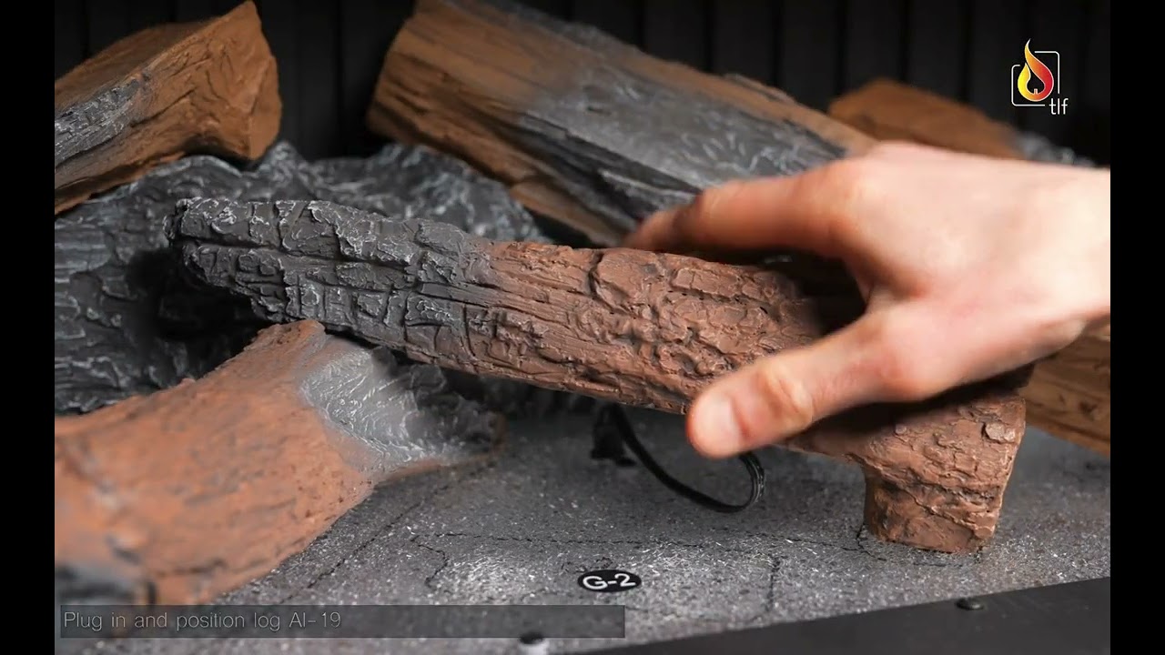 Trimline iX18 Solus Electric Fireplace – Log Positioning Guide 🔥