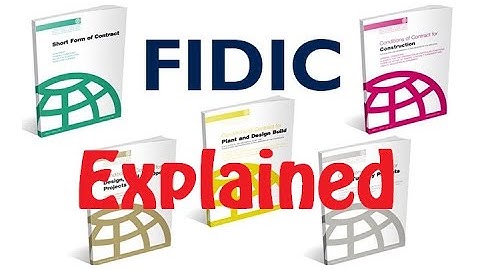 FIDIC 1999 Rainbow suits, detailed explanations