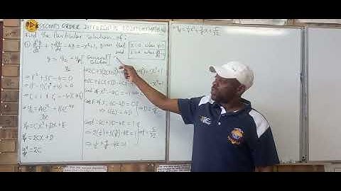 Second-order differential equations (Maths N6) 7