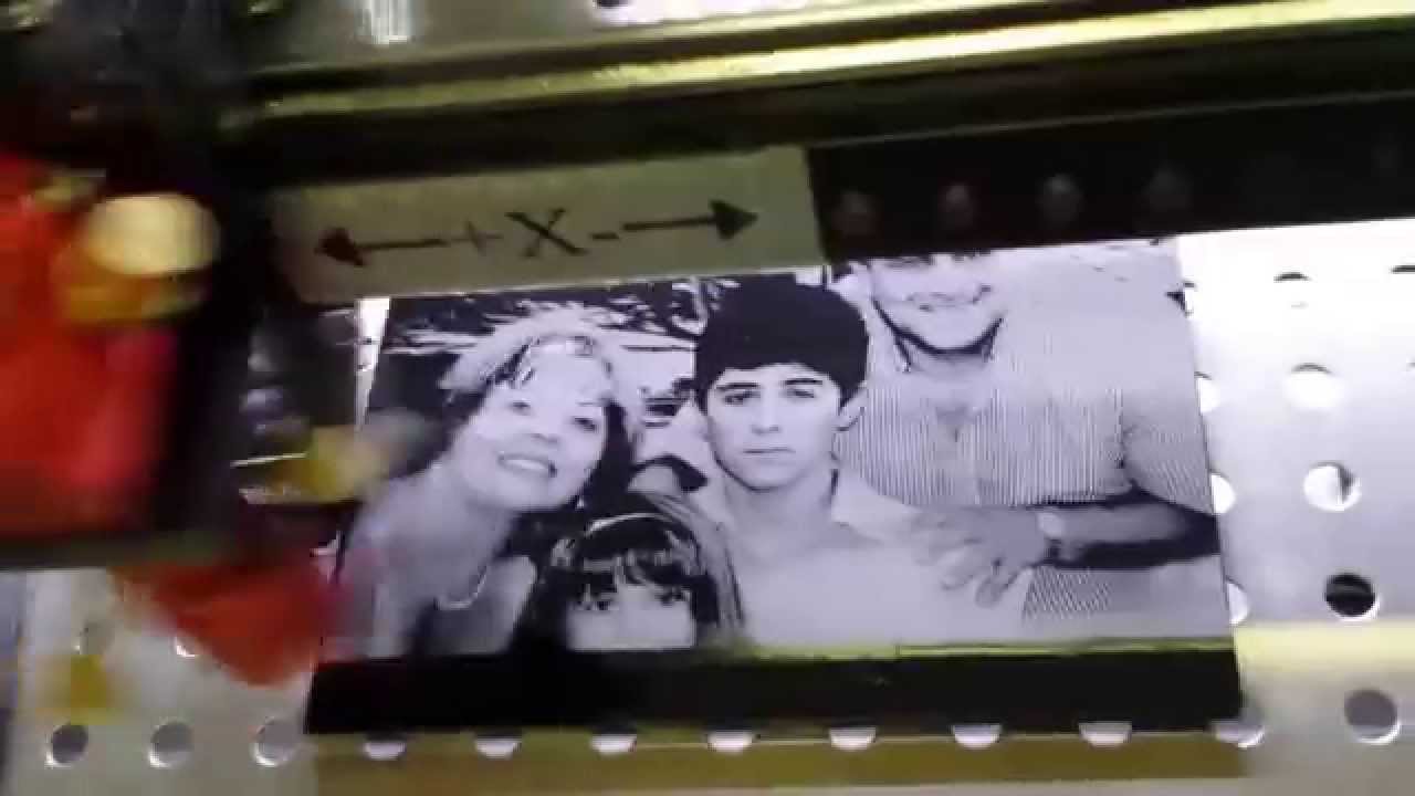 Laser Engraving Photo engraved on black cast acrylic YouTube