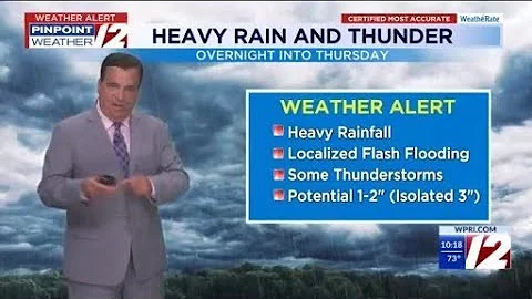 Pinpoint Weather 12 Forecast 7/9/25 Downpours/Thunder Thursday