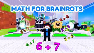 Playing MATH FOR BRAINROTS in Roblox