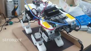 [4-legged bot with dynamixel] AX-12A와 Jetson Nano를 이용한 4족보행로봇_엉덩이 흔들기(body shake)