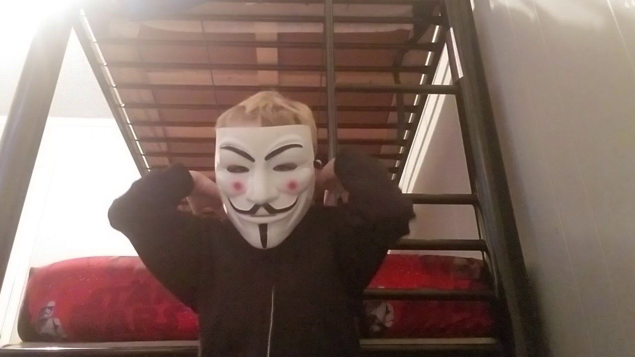 Hacker mask YouTube