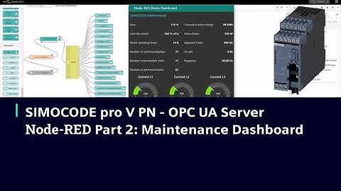 SIMOCODE pro V PN - Node-RED Part 2: Maintenance Dashboard