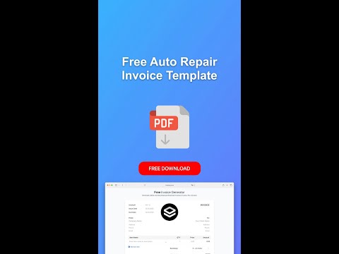 Automotive Service Repair Order Template