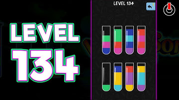 Water Color Sort Level 134 Walkthrough Solution iOS/Android