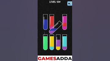 Water Color Sort Level 134 Walkthrough Solution iOS/Android