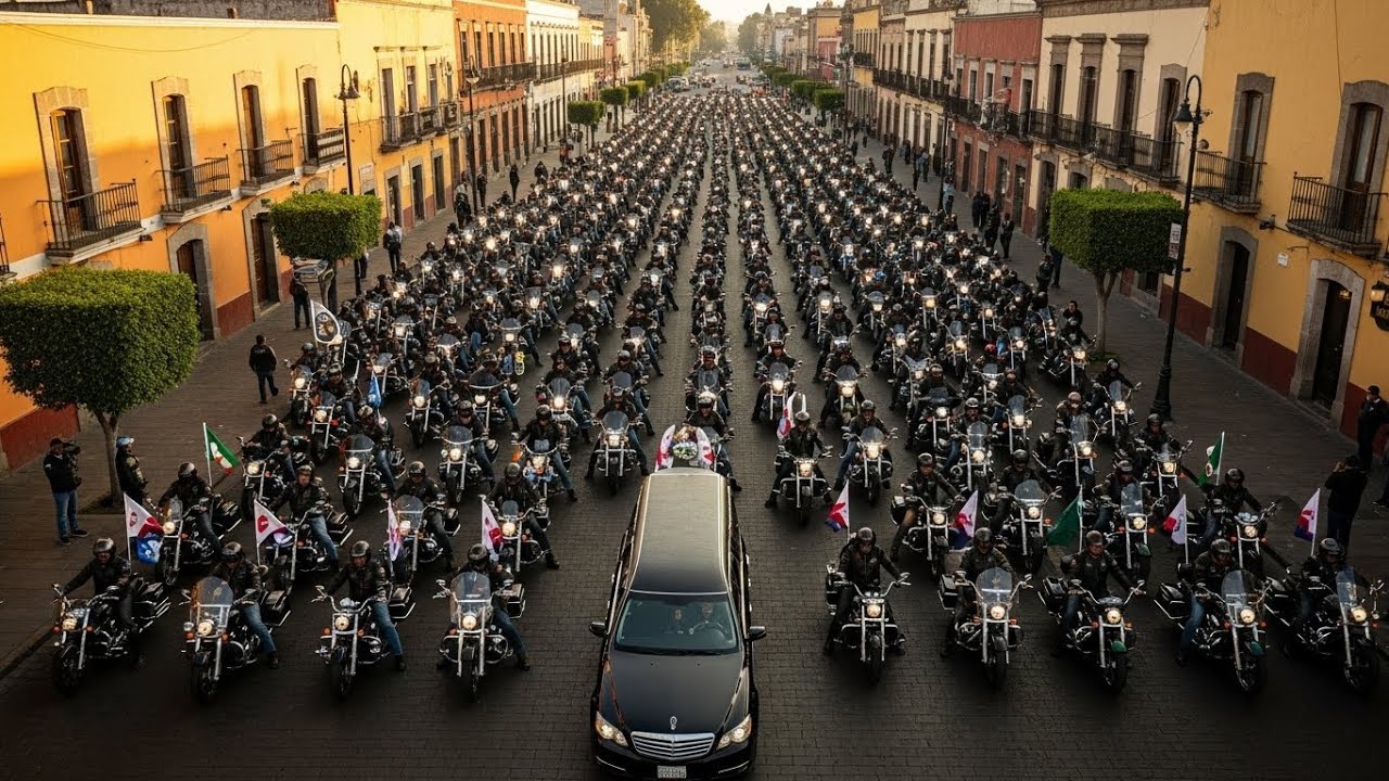 Niño pidió a los motociclistas que lo acompañaran al funeral de su padre | Su reacción te romperá