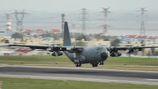 Incredible Skill Portuguese Air Force C-130 Lands In Gusty Winds At Lisbon Airport