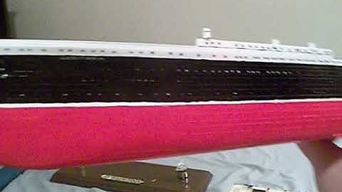 Gunze Sangyo 1:350 RMS Lusitania model update