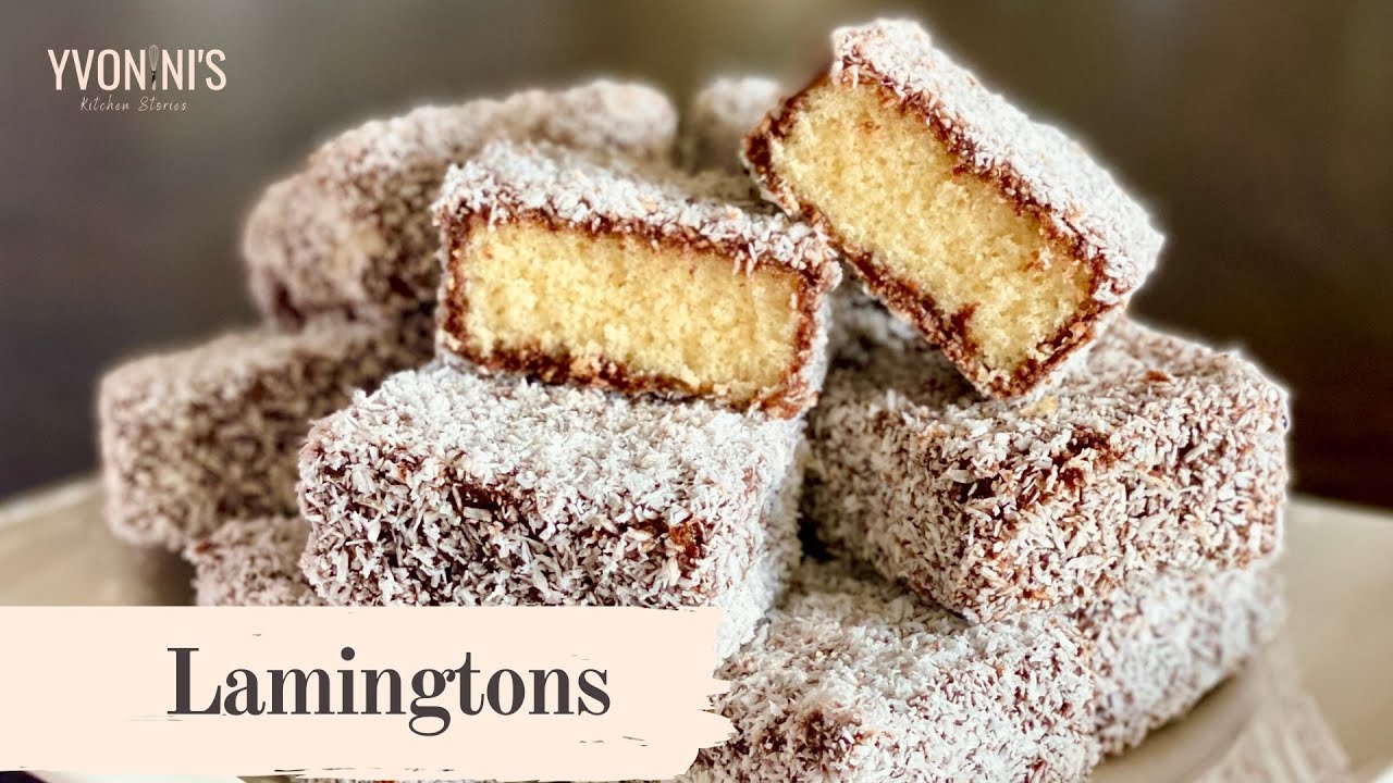 Lamingtons | Χιονάτη με σοκολάτα και καρύδα￼￼ απο την Υβόννη