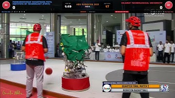 GTU ROBOTICS CLUB vs Team Tech-Titans  | ABU Robocon 2025 India | QuarterFinal 2