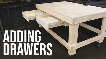 Adding Drawers to the 1-Hour Workbench // Woodworking Shop Project