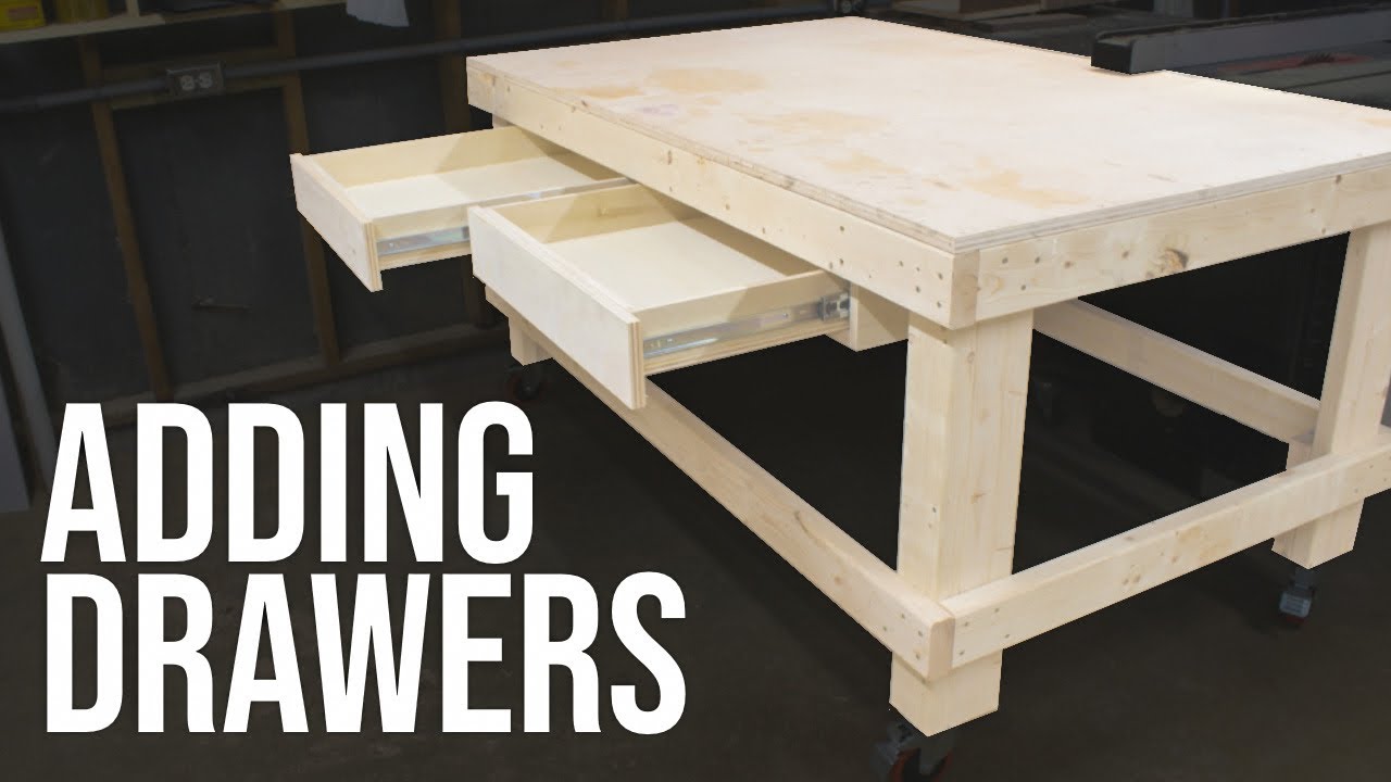 Adding Drawers To The 1 Hour Workbench Woodworking Shop Project Youtube