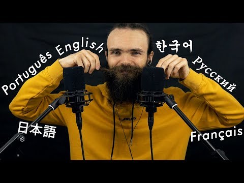 ASMR Fall Asleep Fast, Wake up as a Polyglot (6 languages, 50 triggers)