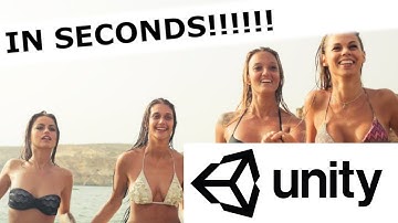 How To Create a LOWPOLY game in UNITY in Seconds