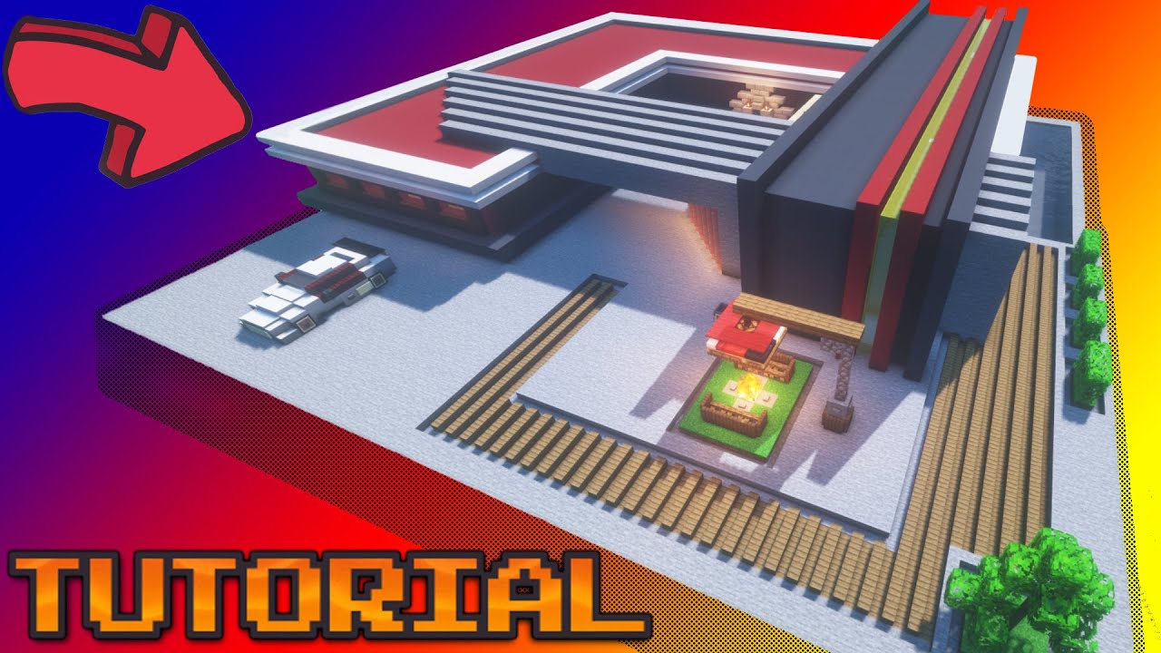 Minecraft: House Tutorial - How to Build Modern Villa in Minecraft ...