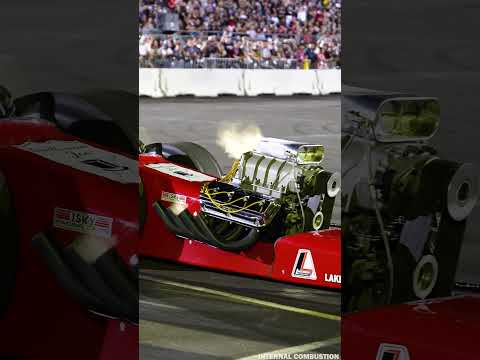 Nitromethan Dragster in Slow Motion at #SEMA show #nitromethane #dragster #HEMI