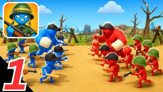 Stick Army World War Strategy Part 1 - Merge Soldier: World War Strategy (iOS, Android) screenshot 4