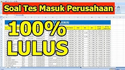 Soal Tes Masuk Kerja di Perusahaan - Durasi: 21.05. 