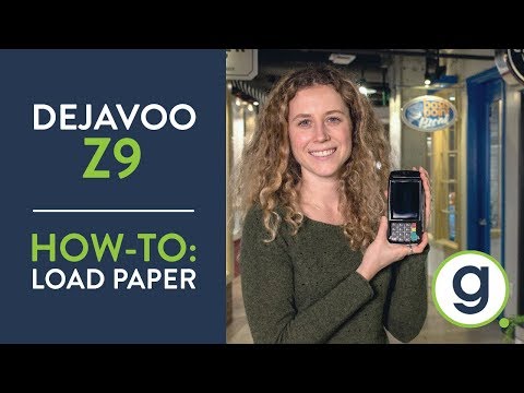 How To Load Paper Dejavoo Z9 Credit Card Terminal | Gravity Payments Support