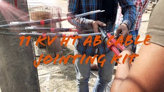 11 Kv AB Cable || Jointing Kit Use || High Voltage Cable Jointing || New 11 KV HT AB Cable ||
