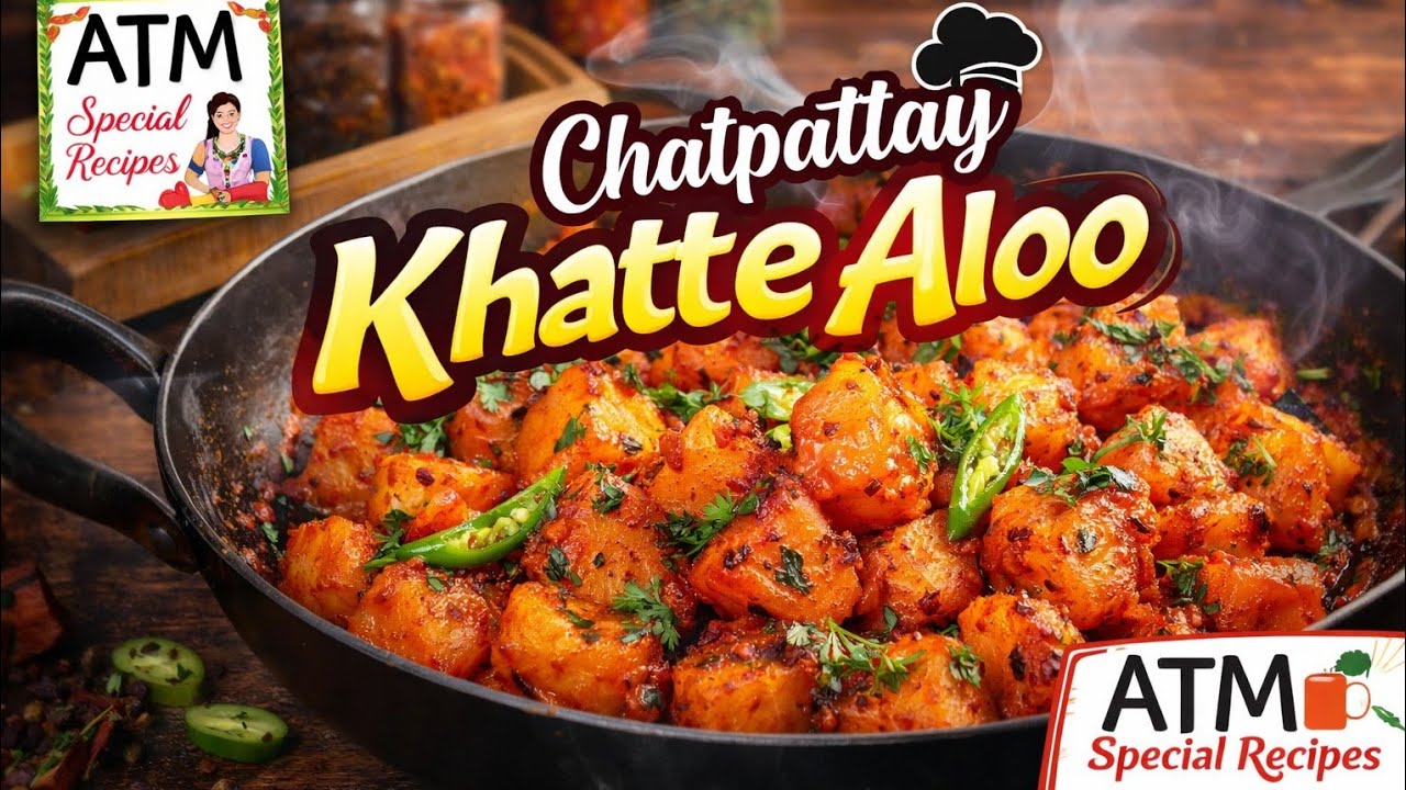 Khatte Aloo Recipe | Chatpate Aloo Jo Har Koi Baar Baar Khaye | ATM Special recipes 