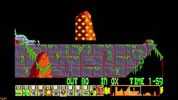 Lemmings (1991) - Taxing - Level 07 - Every lemming for himself!!!