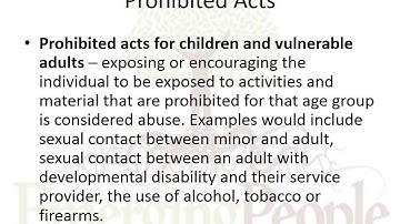 Abuse, Neglect and Exploitation