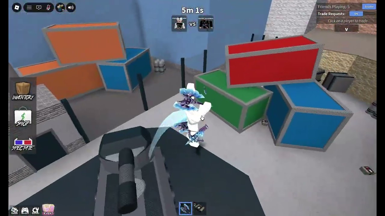 hunters vs speed runners with a max level player/my friend