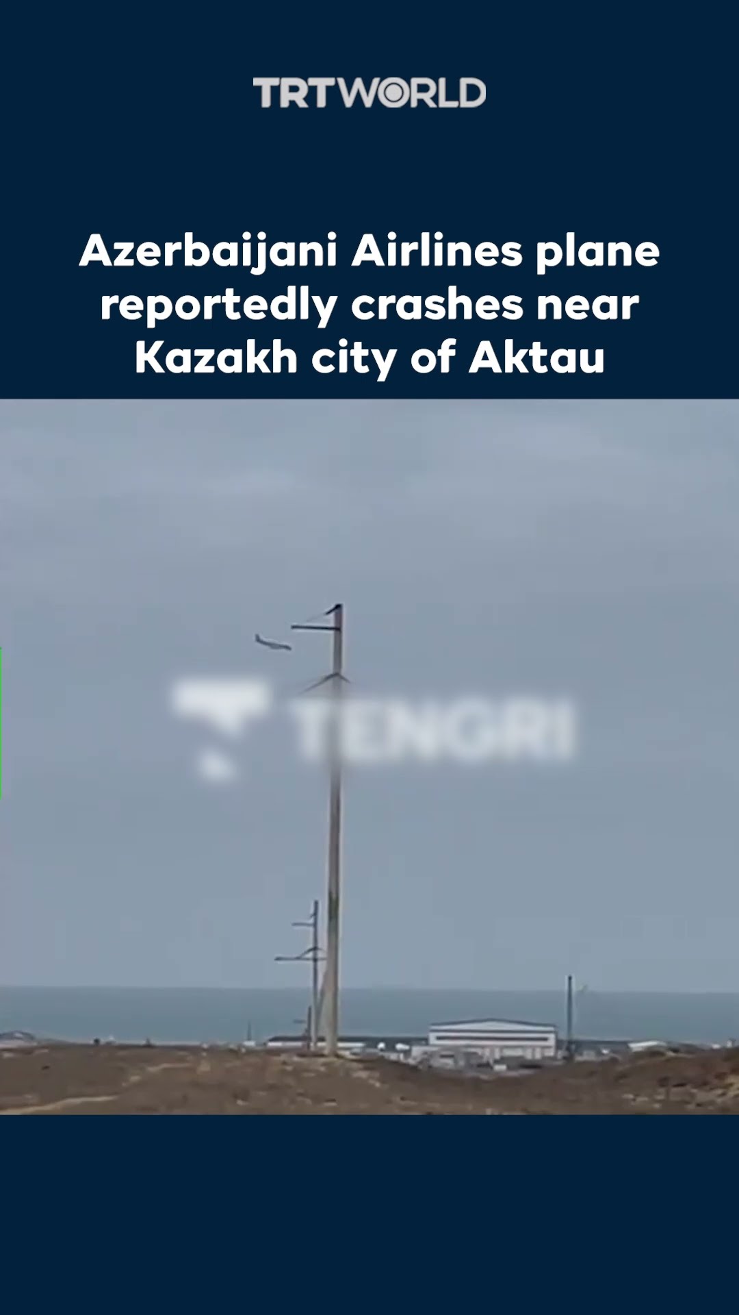 Azerbaijani Airlines plane crashes near Kazakh city of Aktau