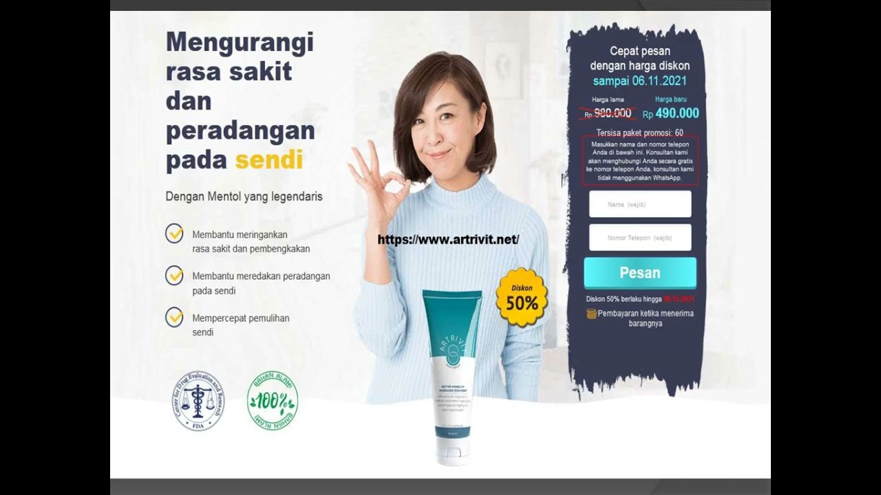 Artrivit – Bagaimana Menggunakan & Bekerja – Manfaat