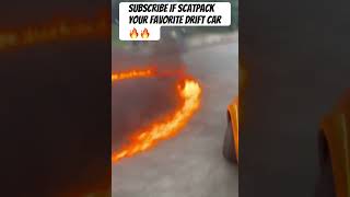 Scattpack catches on fire Doing Donuts🔥#sscatpack #fire #donuts #subscribe Flaming Car Doing Donuts At Street Takeover Takeover Fire Donuts