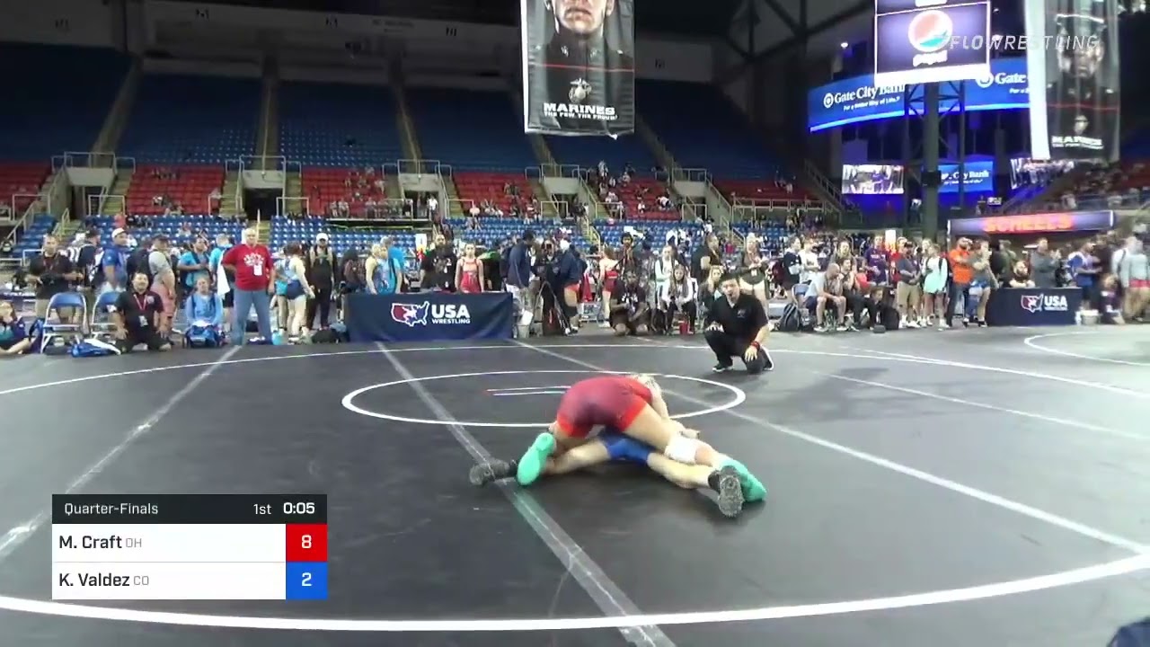 100 Lbs Quarterfinal - Makennah Craft, Ohio Vs Katey Valdez, Colorado 5998