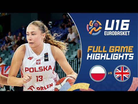 Round of 16: Poland 🇵🇱 vs Great Britain 🇬🇧 | Highlights | FIBA U16 Women's EuroBasket 2025